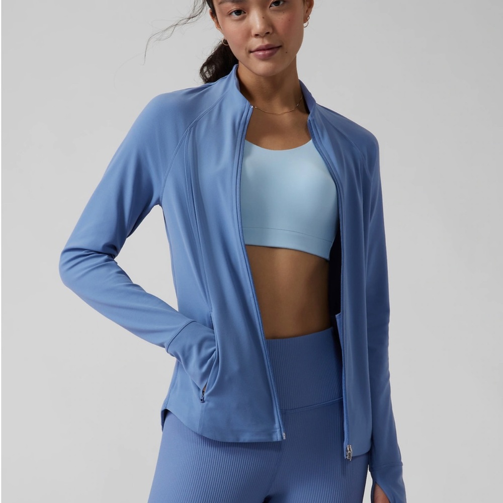 Athleta Blue Full-Zip Performance Jacket